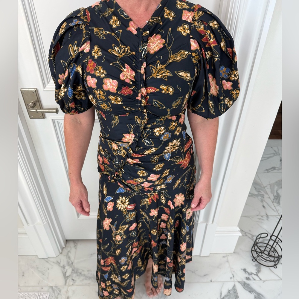Floral Black Dress